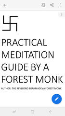 PRACTICAL MEDITATION GUIDE BY A FOREST MONK